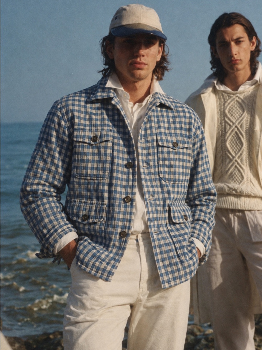 Polo Ralph Lauren Indigo Gingham Work Jacket / Overshirt Vintage Patina | NWT